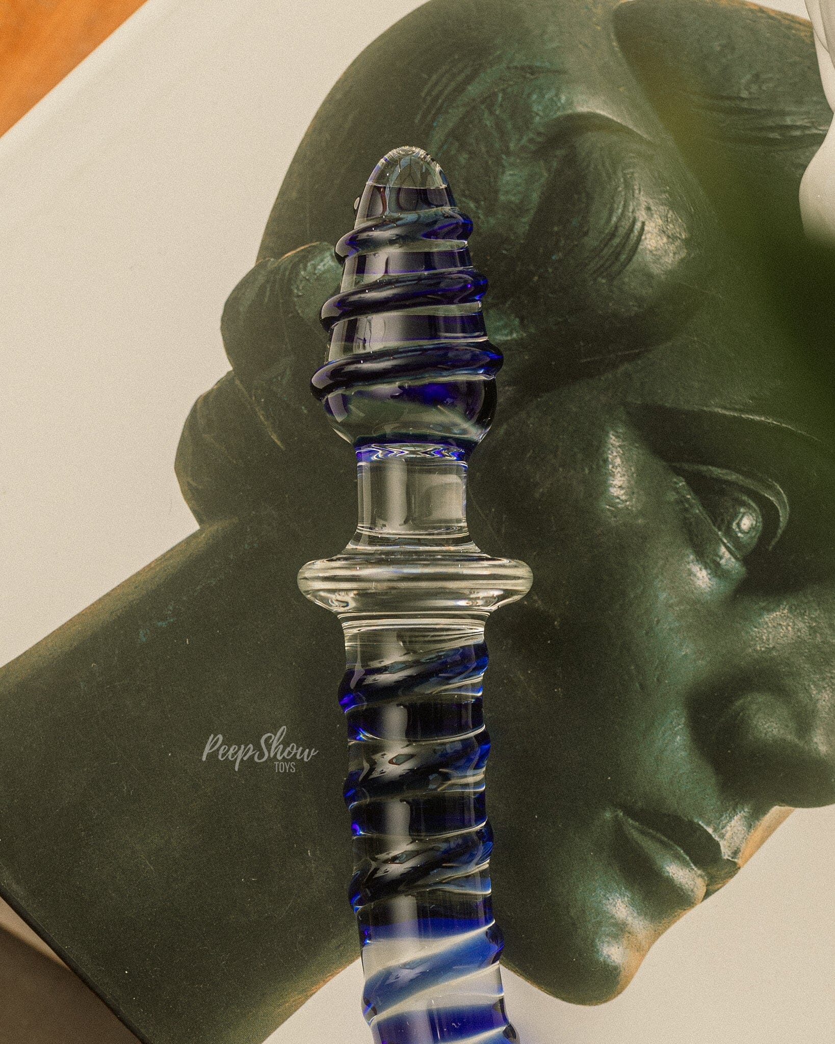 10" Mr. Swirly Double Ended Glass Dildo & Butt Plug - Image 2