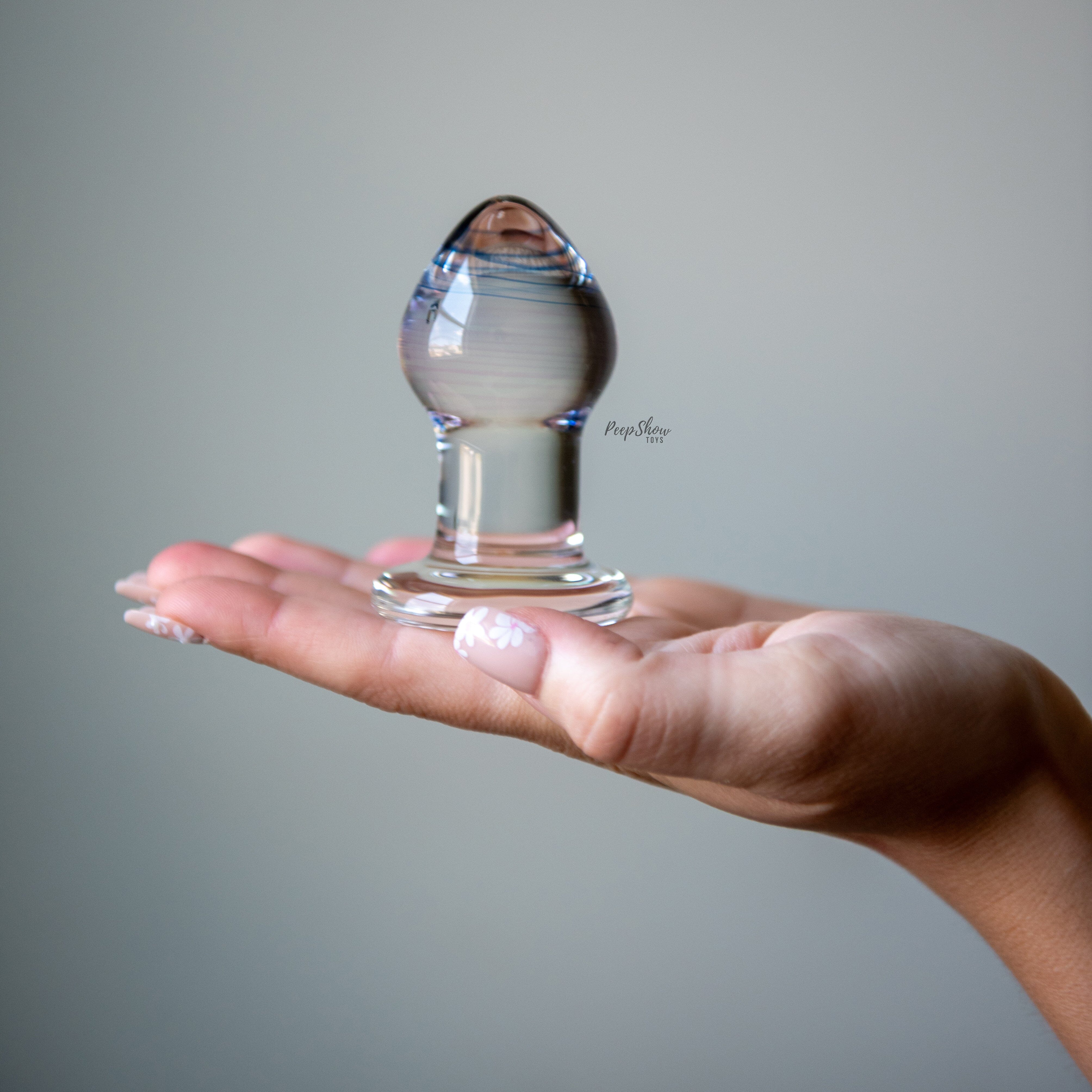 3.25" Amethyst Rain Butt Plug by Gläs - Image 2