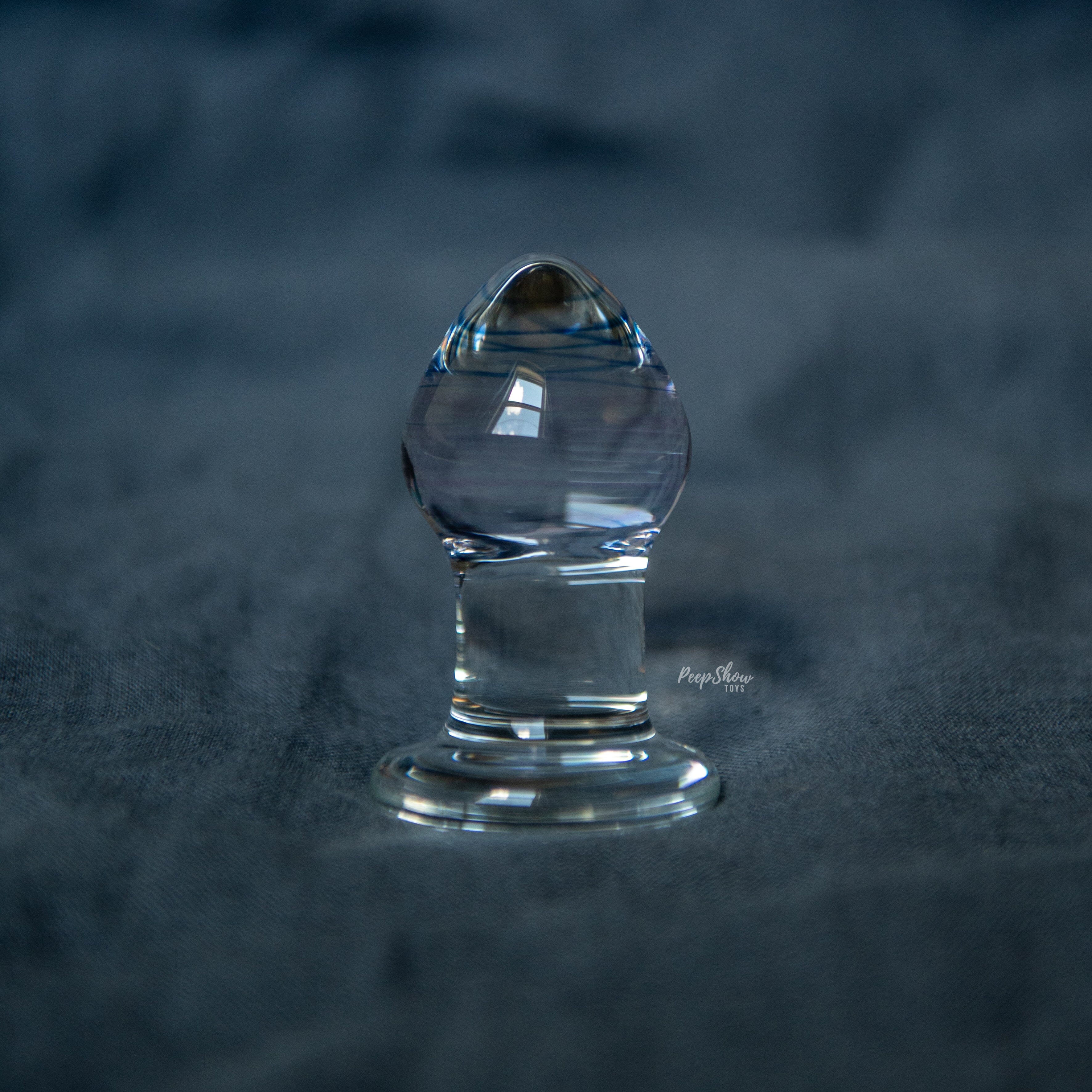3.25" Amethyst Rain Butt Plug by Gläs - Image 3