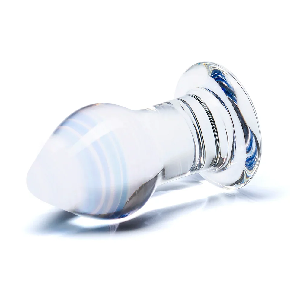 3.25" Amethyst Rain Butt Plug by Gläs - Image 5