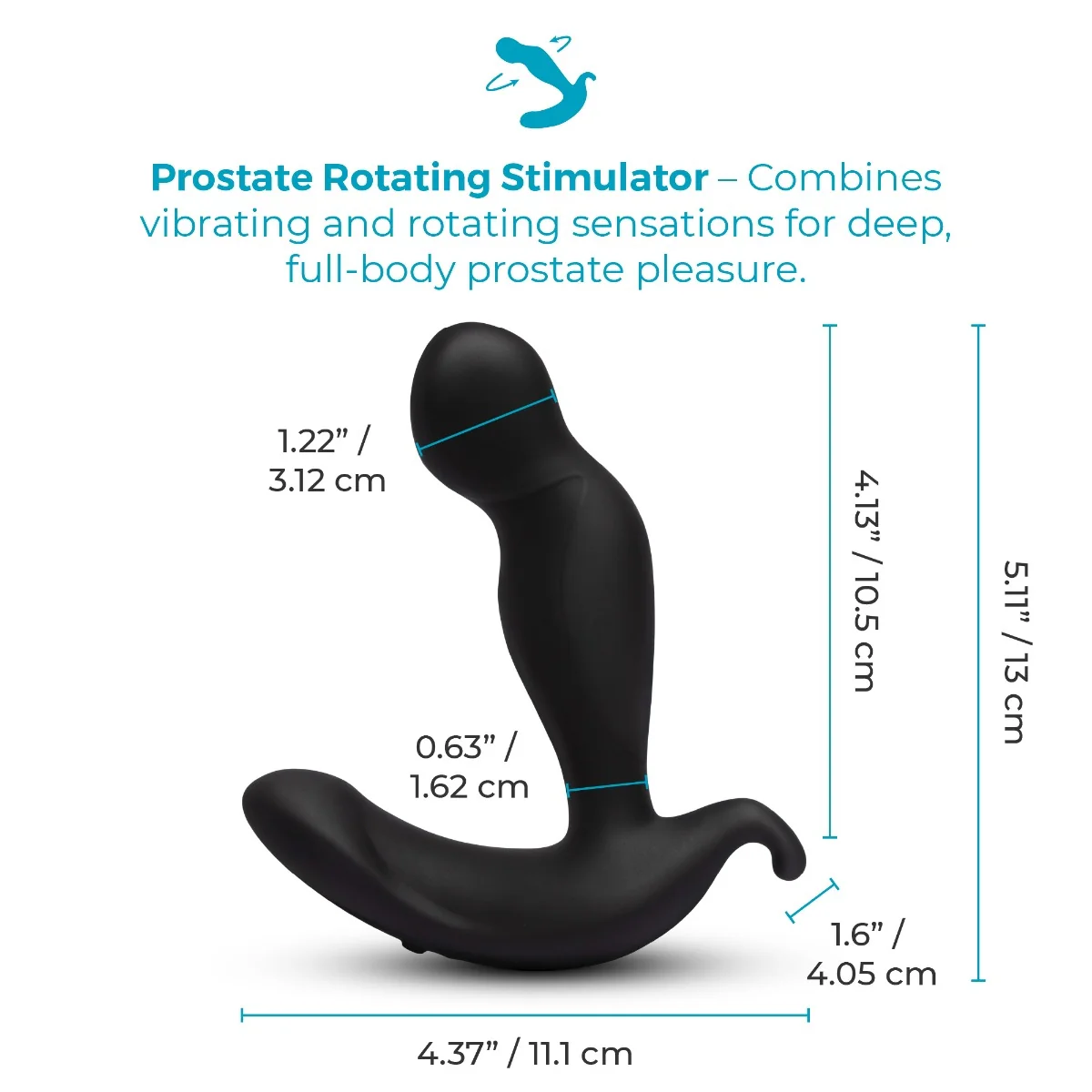 360 Plug - Prostate Rotating Stimulator by b-Vibe - Image 5