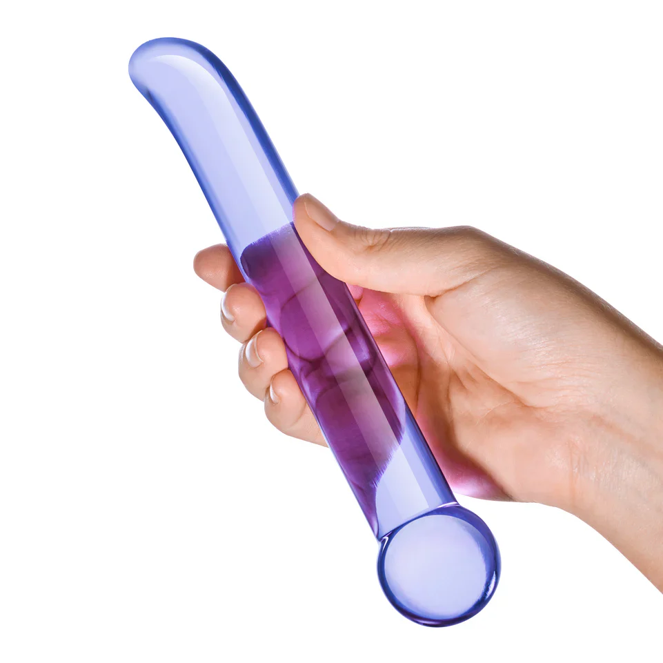 6.75" Purple G-Spot Tickler by Gläs - Image 3