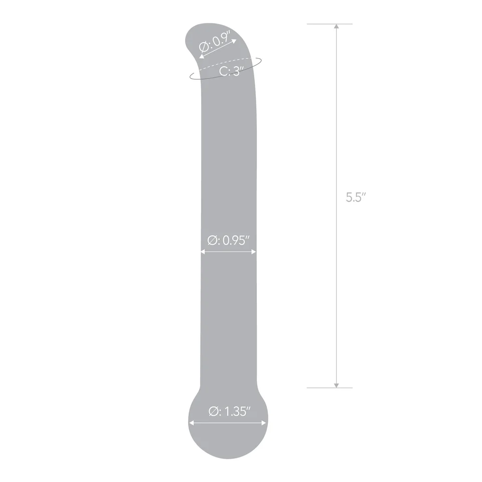 6.75" Purple G-Spot Tickler by Gläs - Image 5