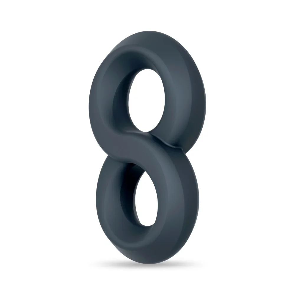 8-Grip Soft Silicone Cock and Balls Ring - Image 3