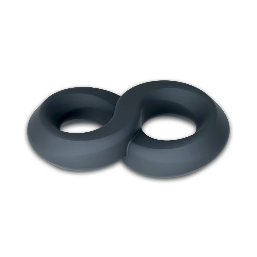 8-Grip Soft Silicone Cock and Balls Ring - Image 4