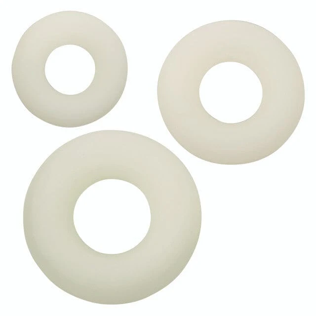 Alpha 3-Ring Set, Glow-in-the-Dark Soft Silicone Cock Rings - Image 2