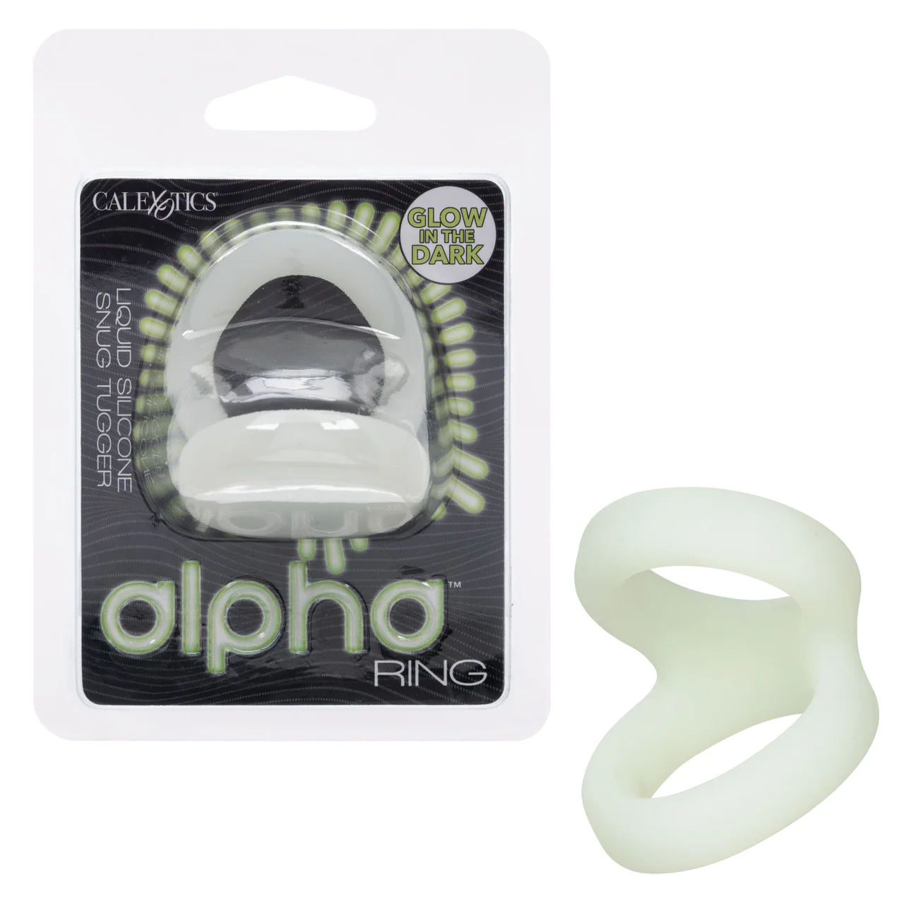 Alpha Glow Ring, Soft Silicone Cock & Balls Ring - Image 2