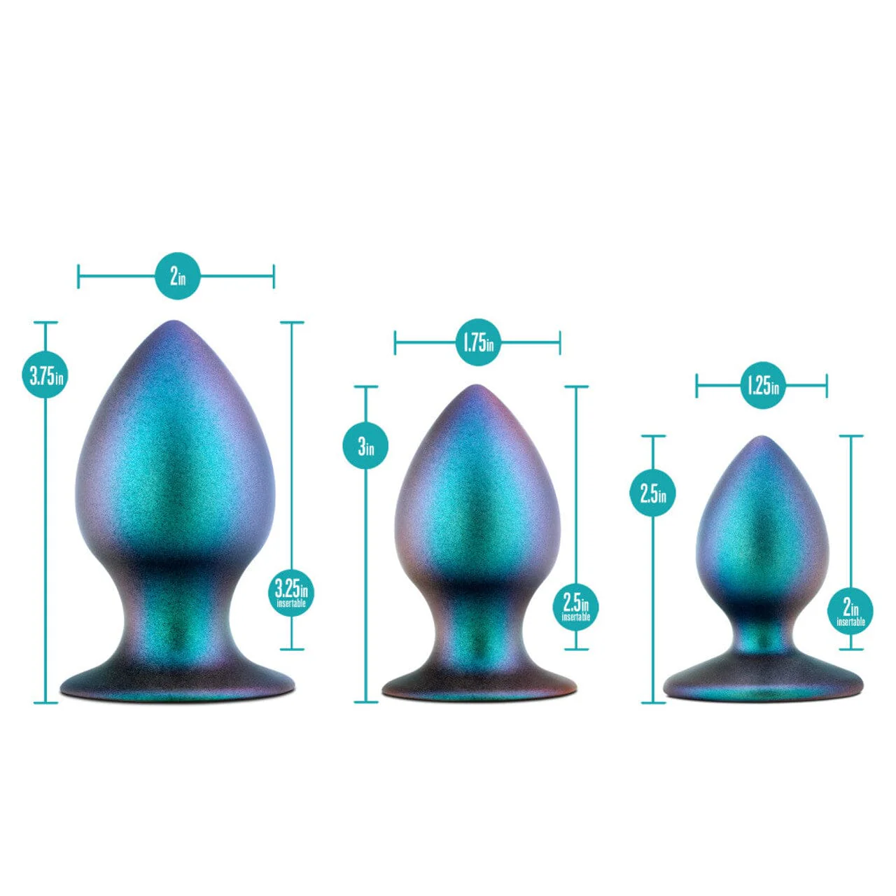 Anal Adventures Metaverse Plug Kit - 3 Plugs - Image 3