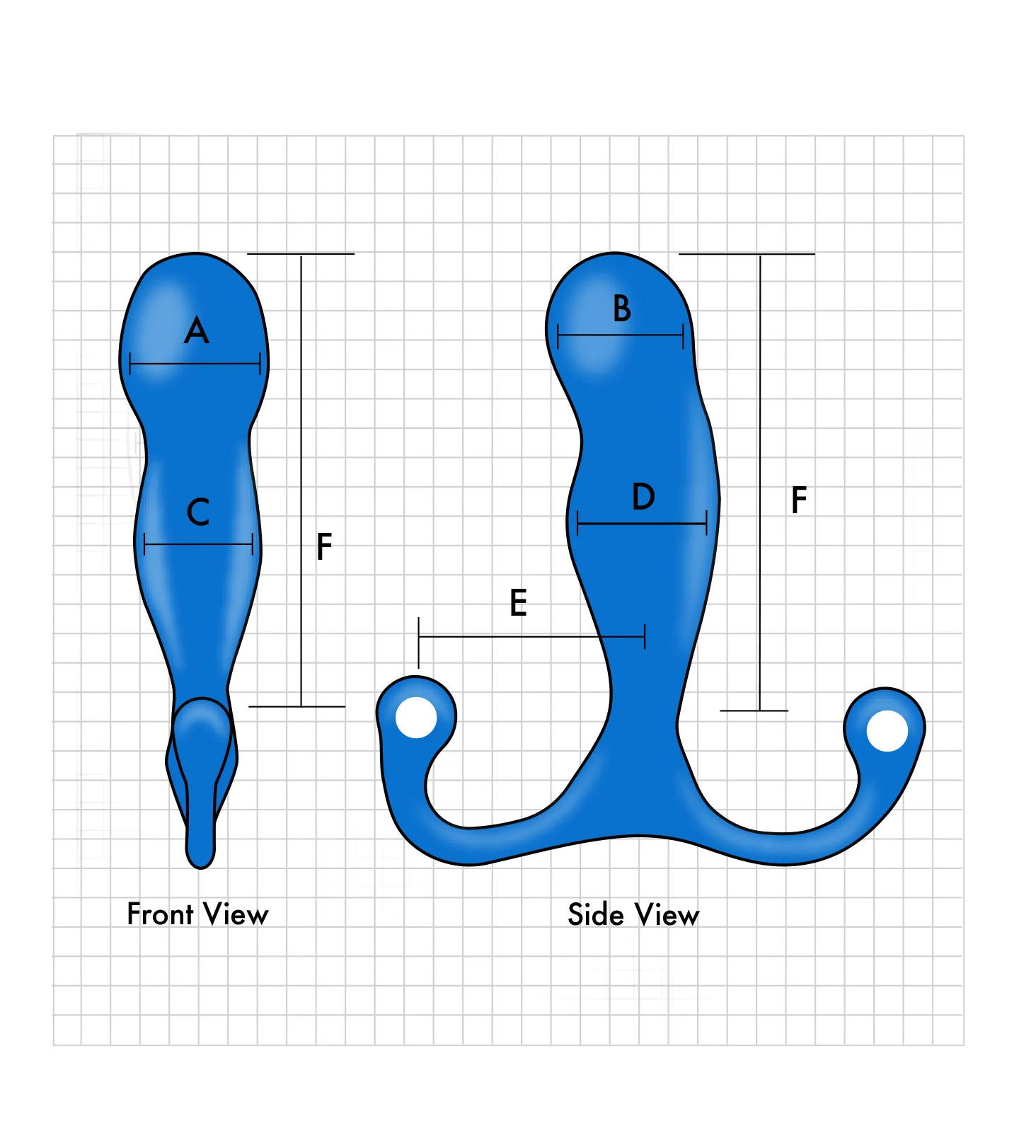Aneros Blue Maximus Syn Trident Prostate Massager - Image 2