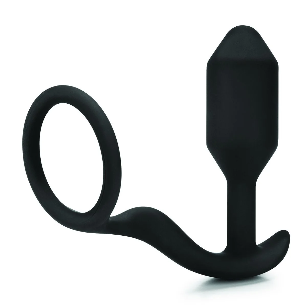 b-Vibe Snug and Tug Weighted Butt Plug + Cock Ring - Image 4