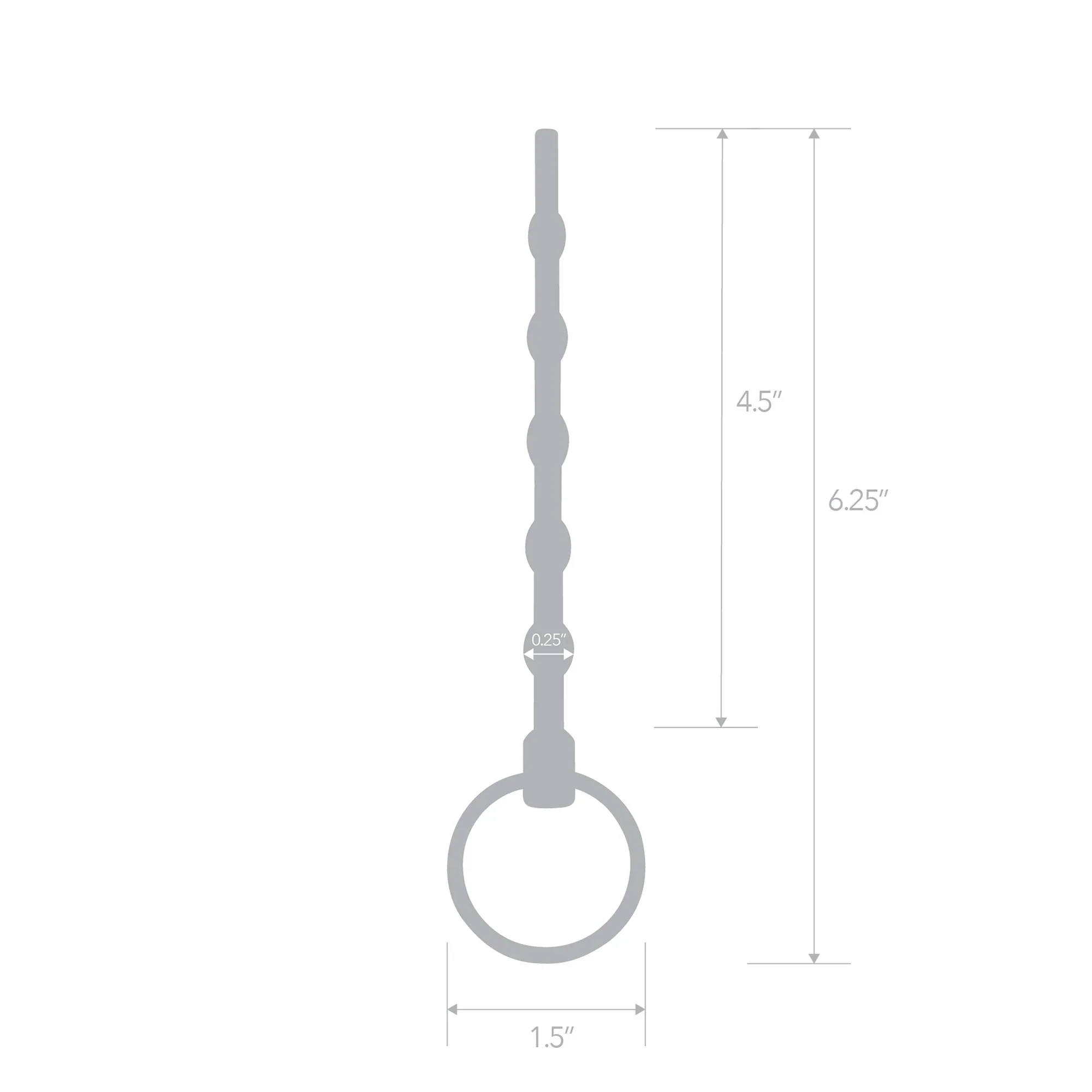 Beaded Urethral Sound, 4.5-Inch Stainless Steel - Image 5