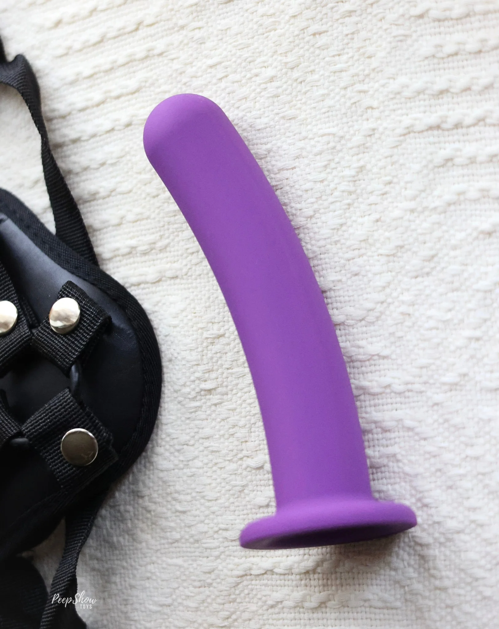 Bend Down 7" Strap-On Dildo & Harness Kit - Image 2