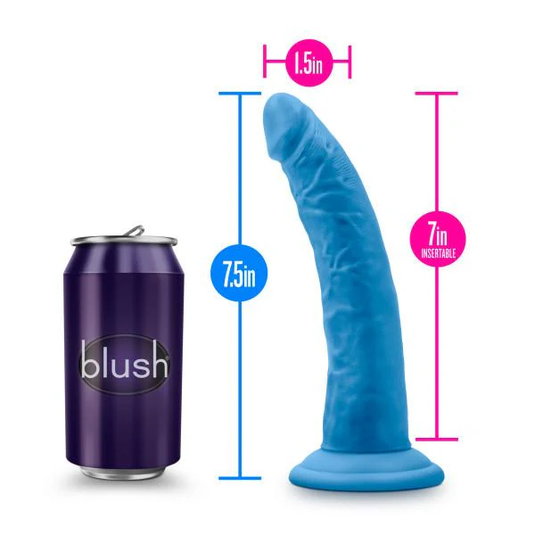 Blush Neo Elite 7.5 Inch Silicone Dual Density Suction Cup Dildo - Image 5