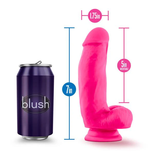 Blush Neo Elite 7 Inch Silicone Dual Density Suction Cup Dildo - Image 5