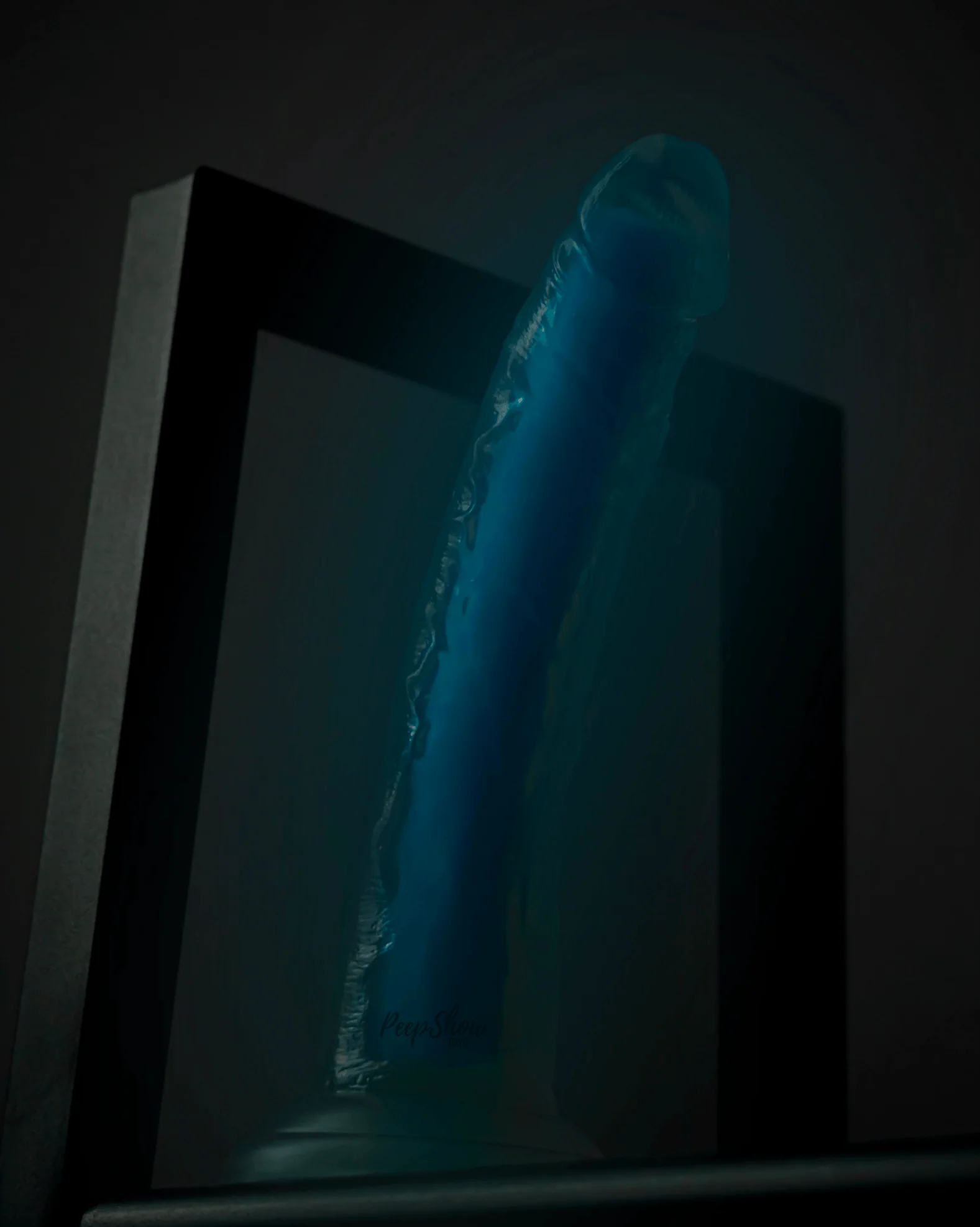 Blush Neo Elite GLOW in the Dark 7.5 Inch Silicone Dual Density Suction Cup Dildo - Image 7