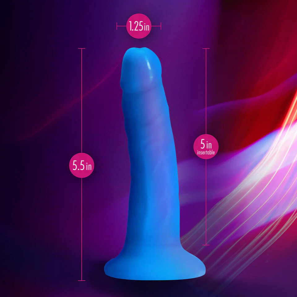 Blush Neo Elite Tapered 6 Inch Dual Density Silicone Dildo - Image 4