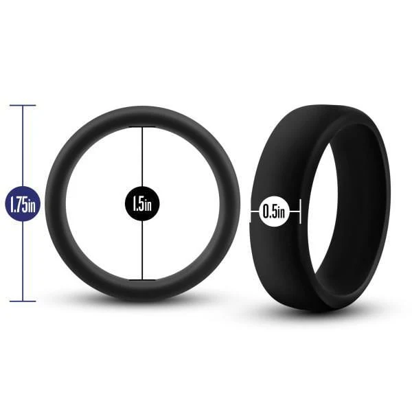 Blush Novelties Performance Go Pro Silicone Cock Rings - Single Color - Image 3
