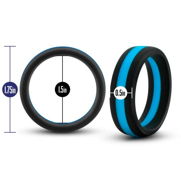 Blush Novelties Performance Go Pro Silicone Cock Rings - Image 2