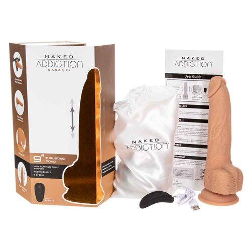 BMS Factory Naked Addiction Thrusting Dildo with Suction Cup - Image 4