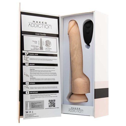 BMS Factory Naked Addiction Thrusting Dildo with Suction Cup - Image 5