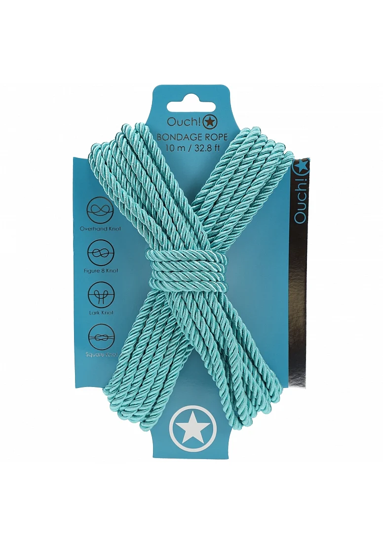 Bondage Rope - 33 feet Teal