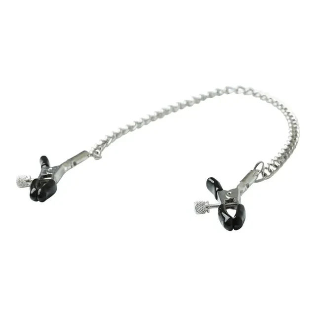 Chained Nipple Clamps - Adjustable with Padded Tips - Image 6