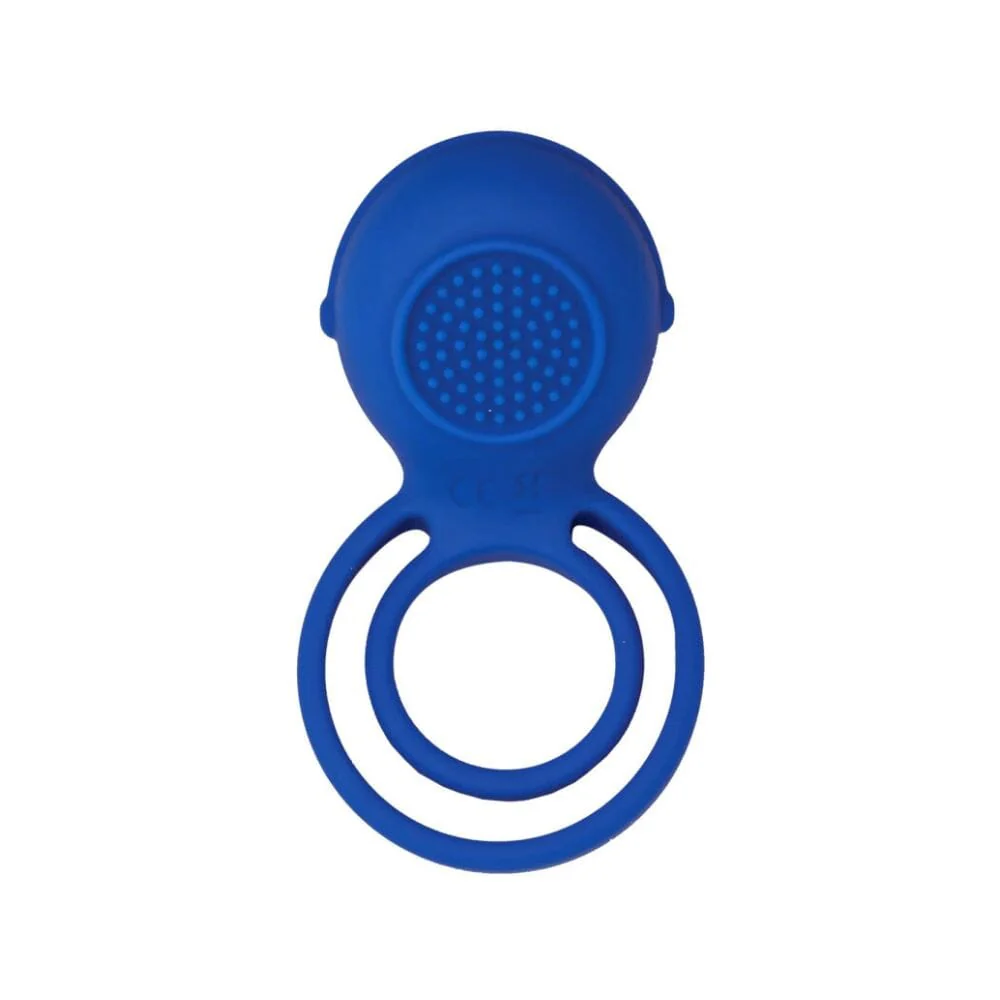Cock Power Ultimate Vibrating Cock Ring, Blue - Image 4