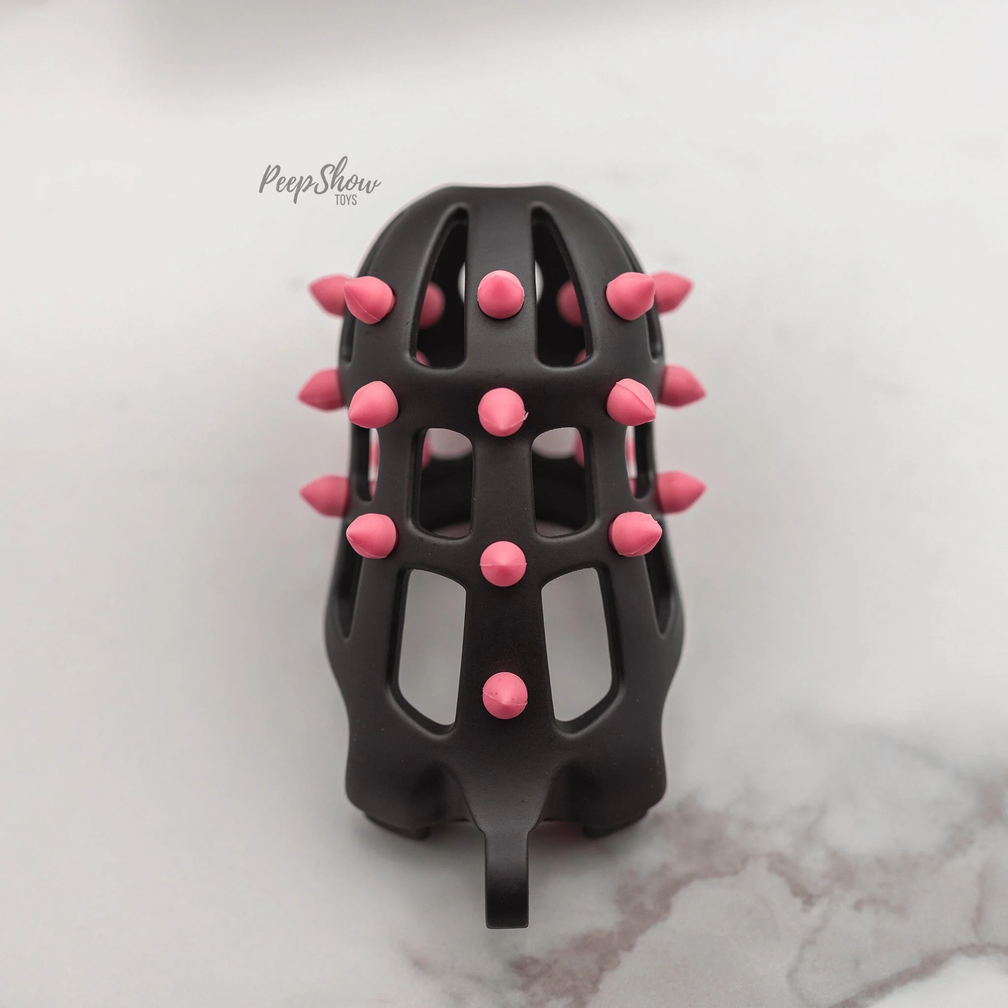 FlexiSpike by CellMate™ Chastity Cage with Reversible Silicone Spikes - Image 12