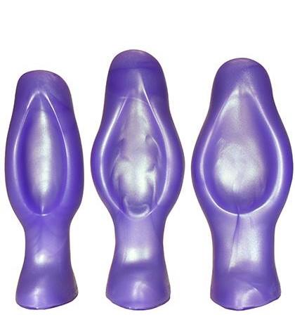 G squeeze™ Bundle: 3-Pack Vaginal Plugs by SquarePegToys® + Lube & Toy Cleaner! - Image 3
