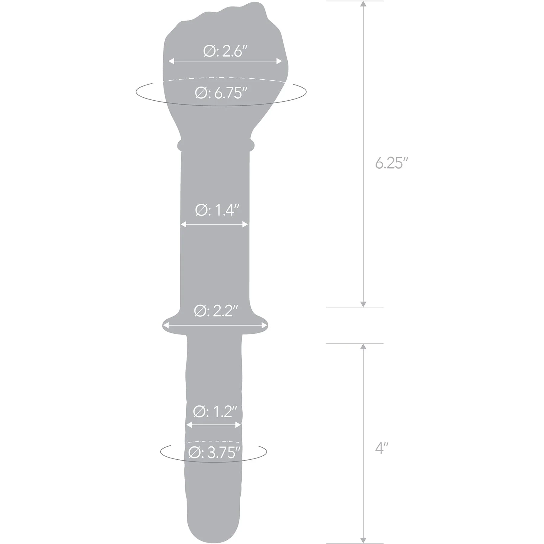 Glas 11-Inch Glass Fisting Dildo - Image 6