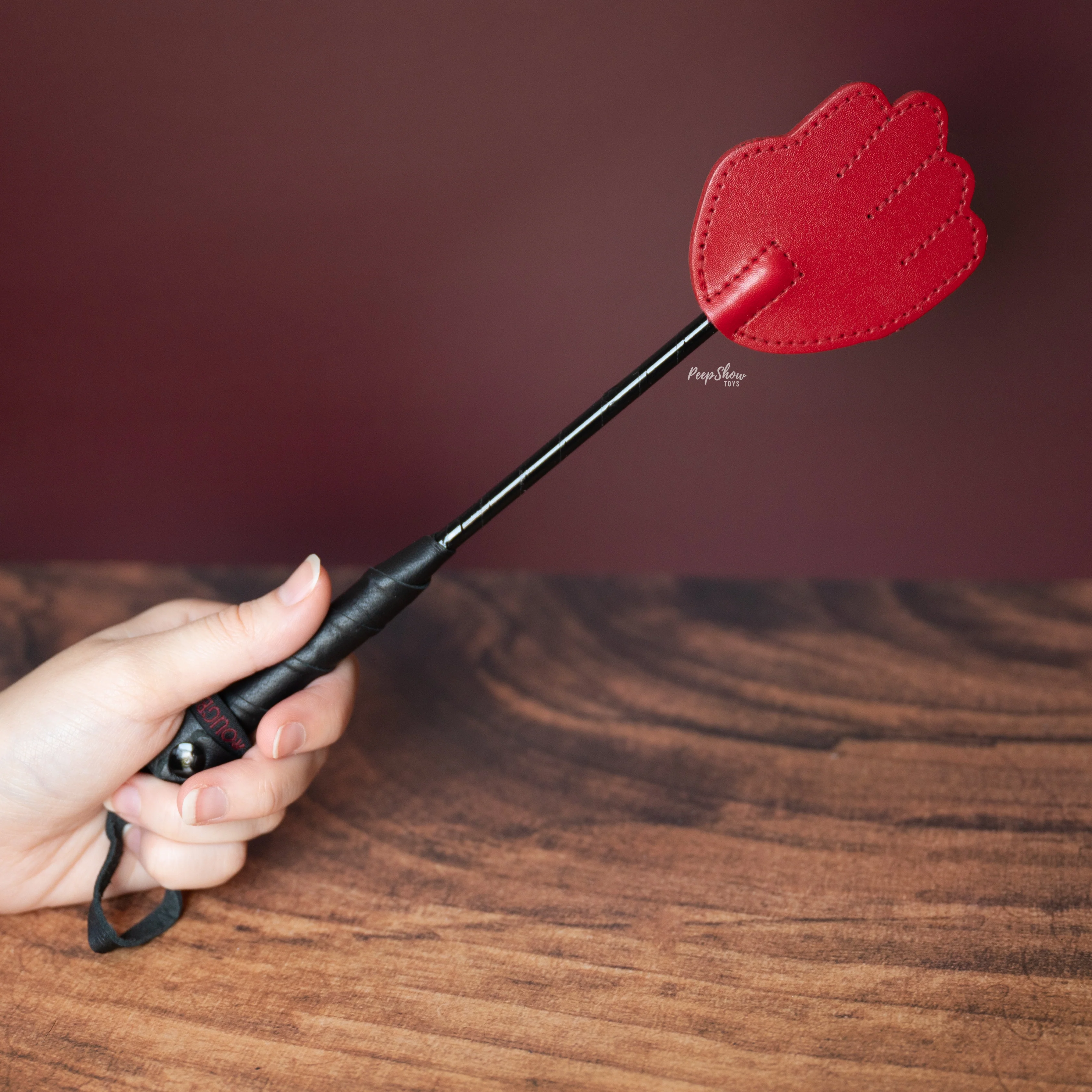 Leather Mini Hand Riding Crop - Image 4