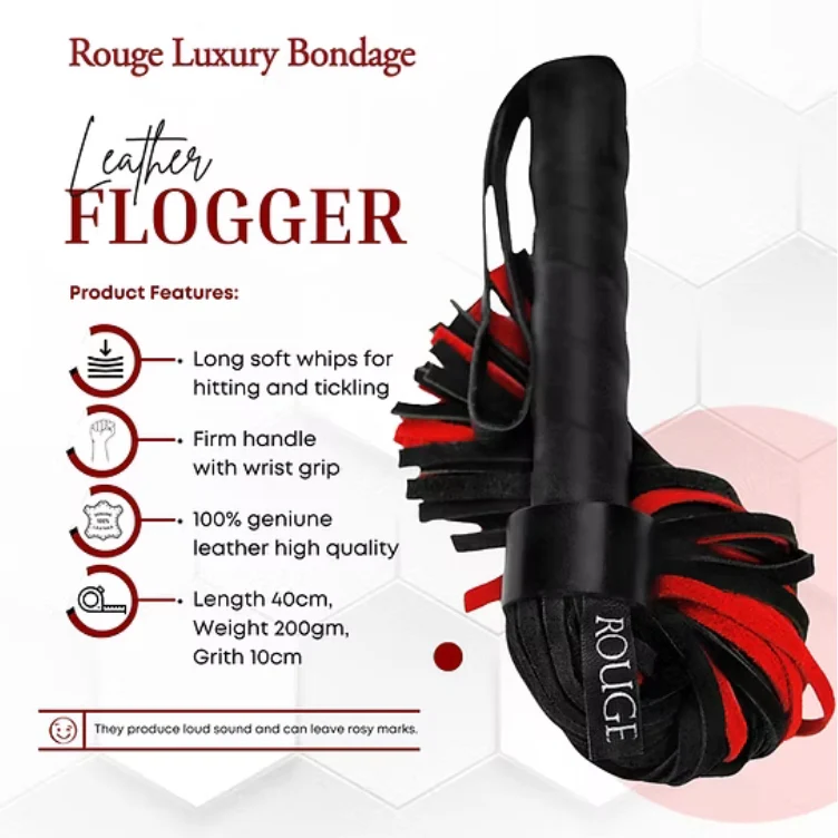 Leather Short Handle Suede Flogger - Image 5