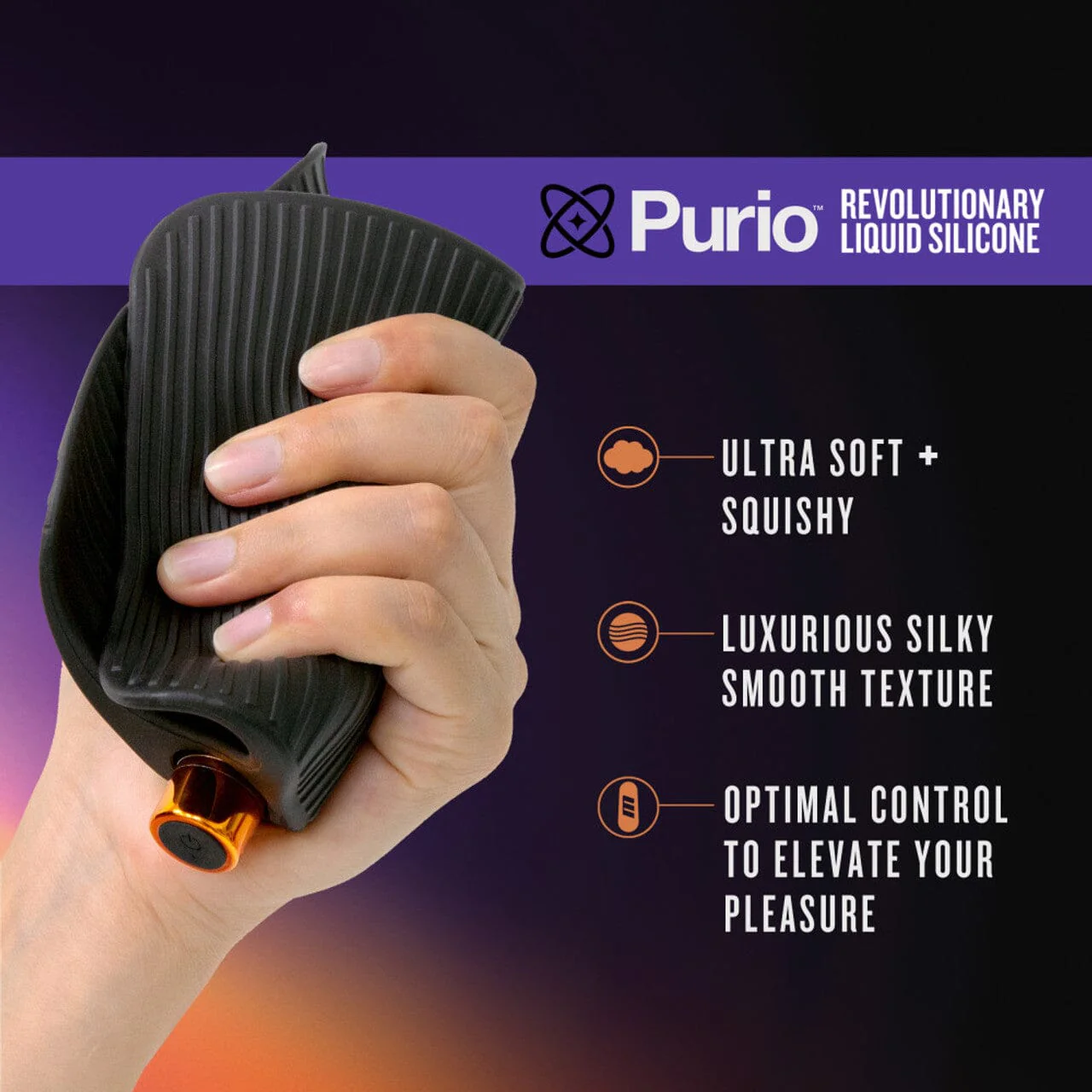 M-Elite Platinum Wrapt - Silicone Penis Vibrator & Stroker - Image 7