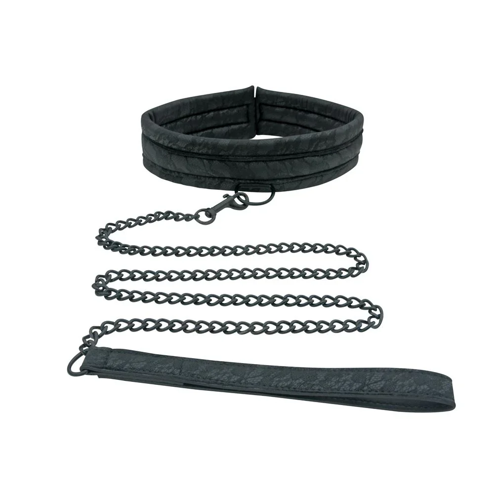 Midnight Lace Collar and Leash by Sportsheets - Image 3