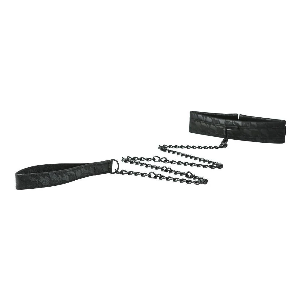 Midnight Lace Collar and Leash by Sportsheets - Image 4