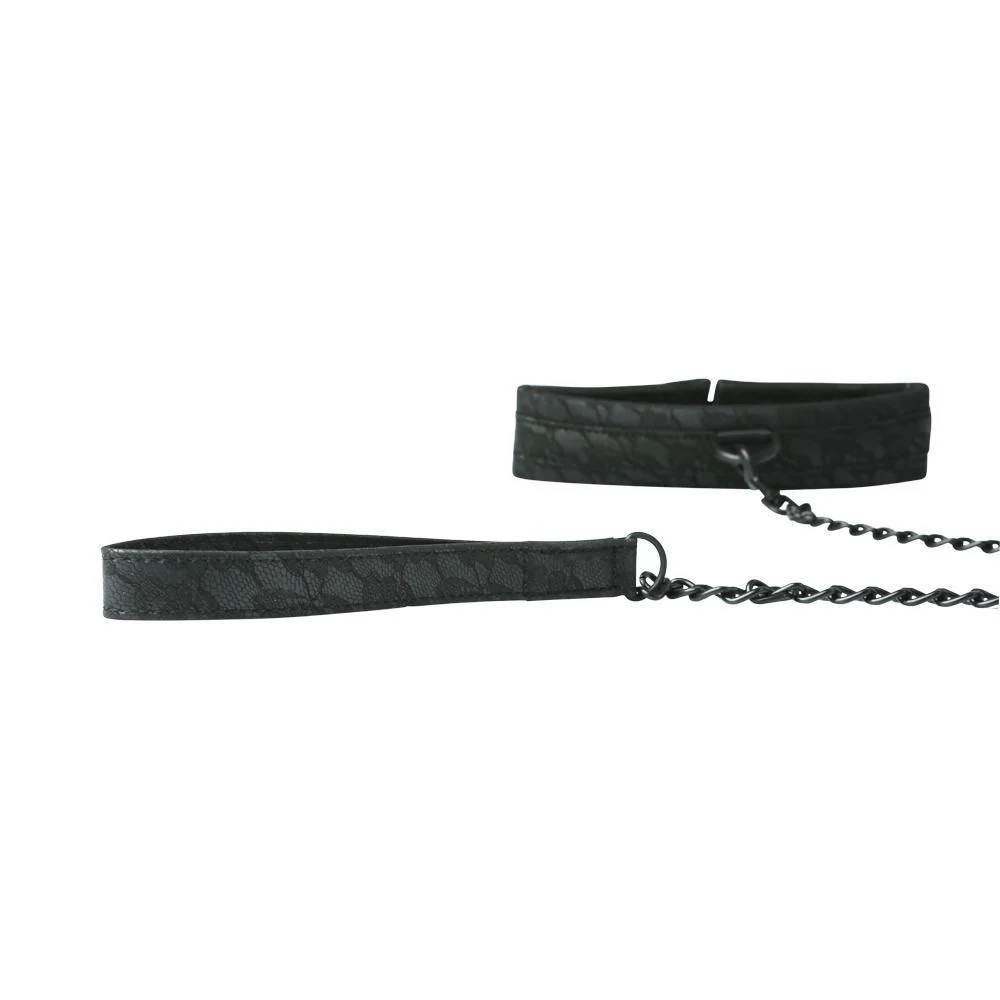 Midnight Lace Collar and Leash by Sportsheets - Image 6