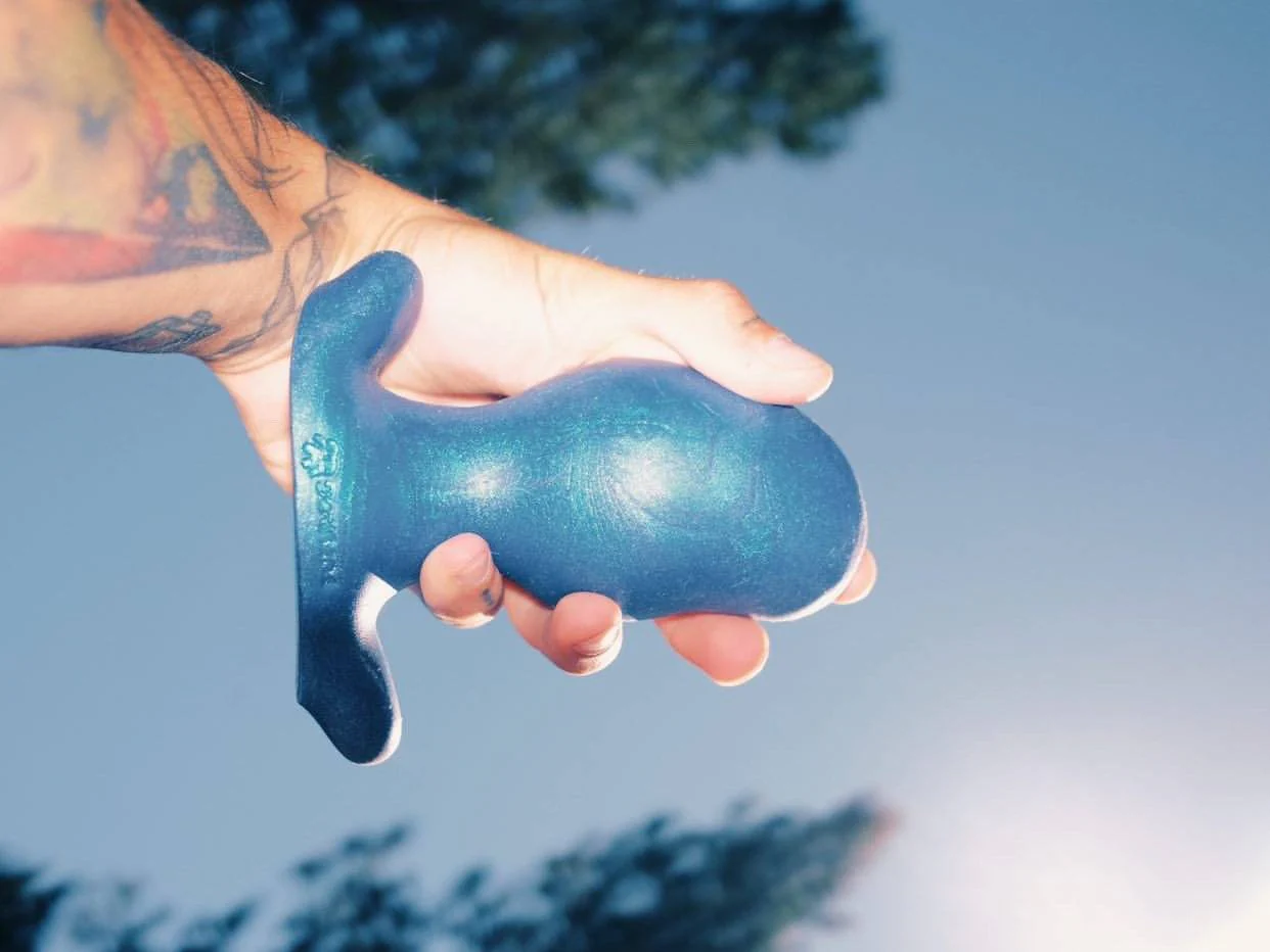 Oxballs Ergo Soft Blueballs Silicone Butt Plug, 5 Sizes - Image 4