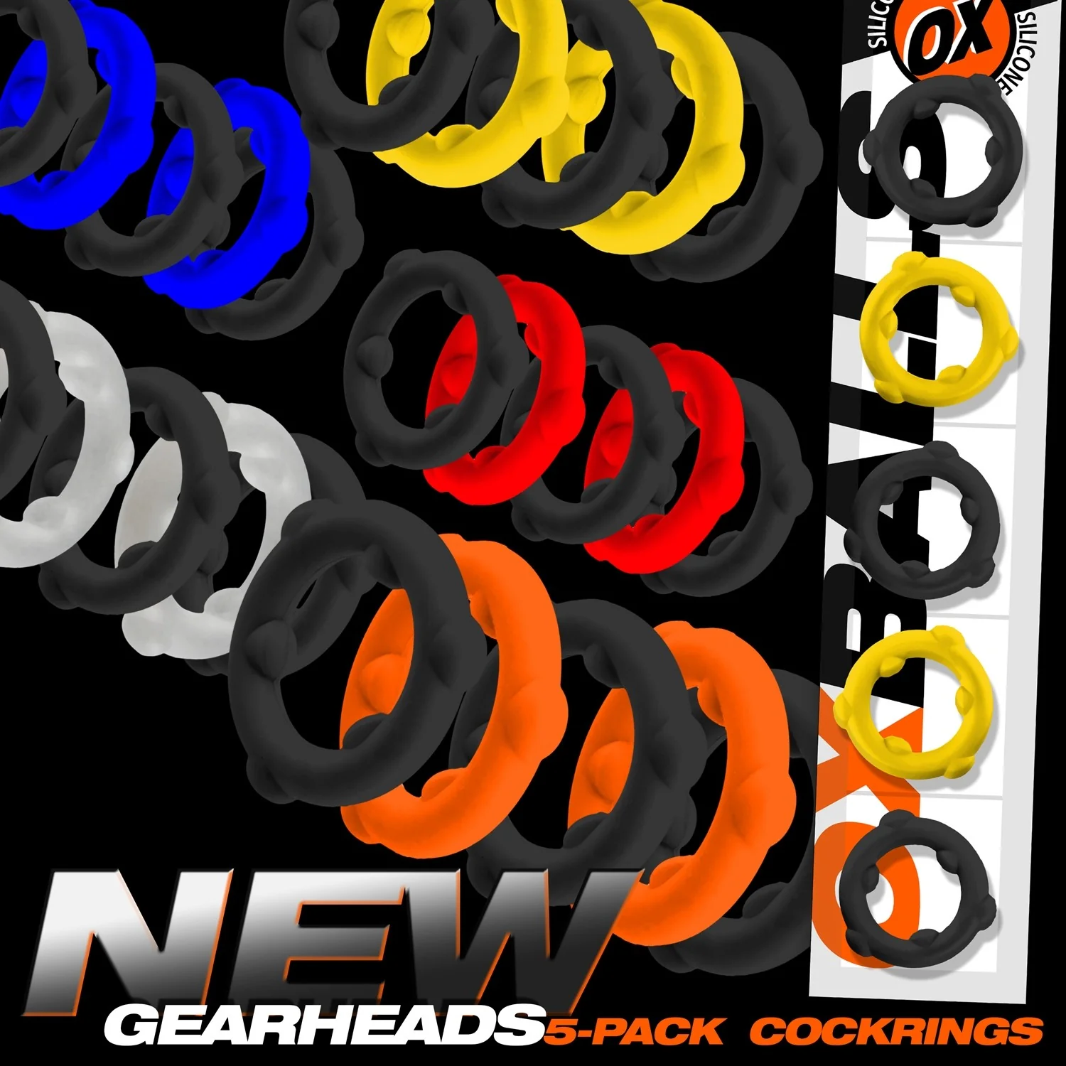 Oxballs Gearheads 5-Pack Cock Ring Set - Image 8