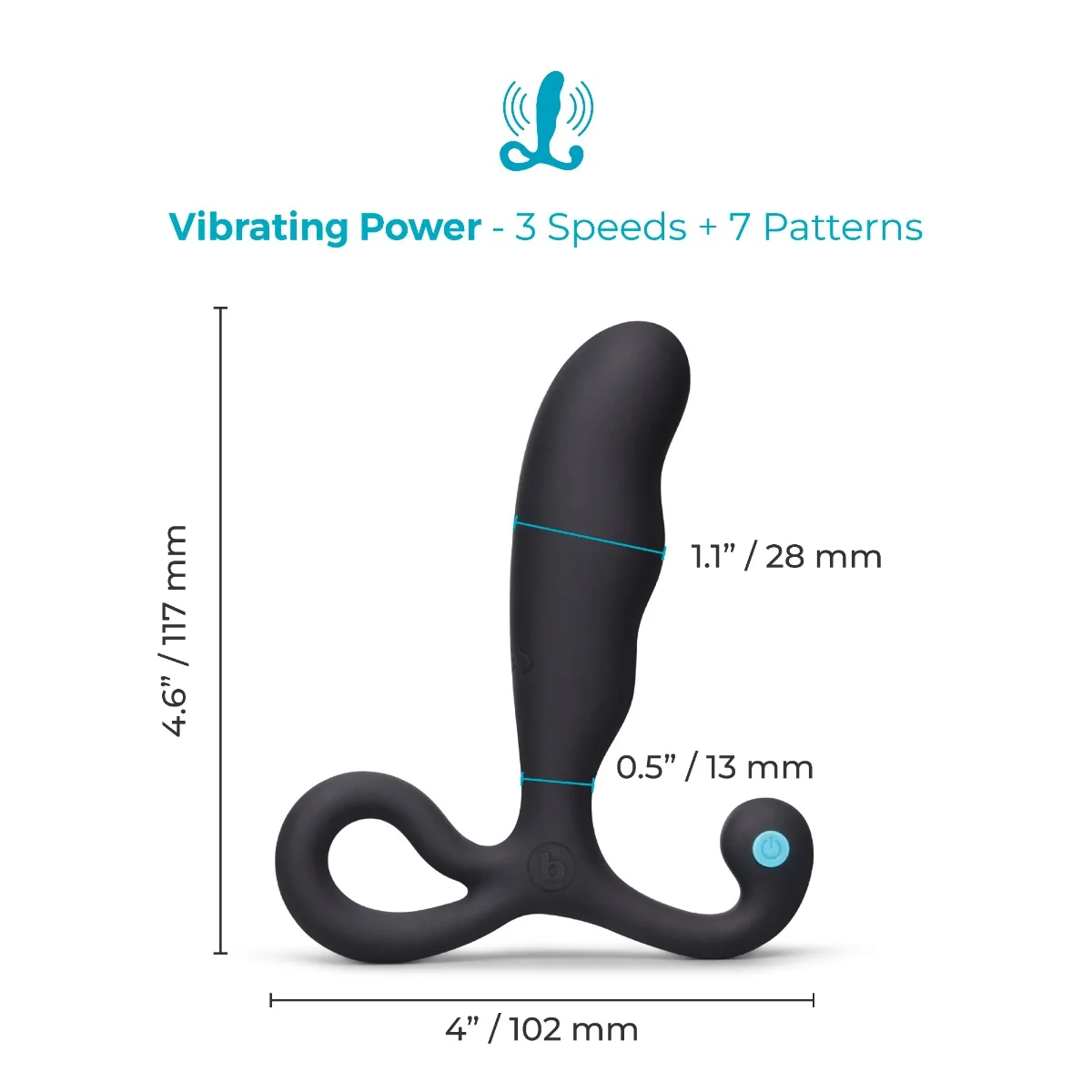 P-Spot Vibing Vibrating Silicone Prostate Massager - Image 3