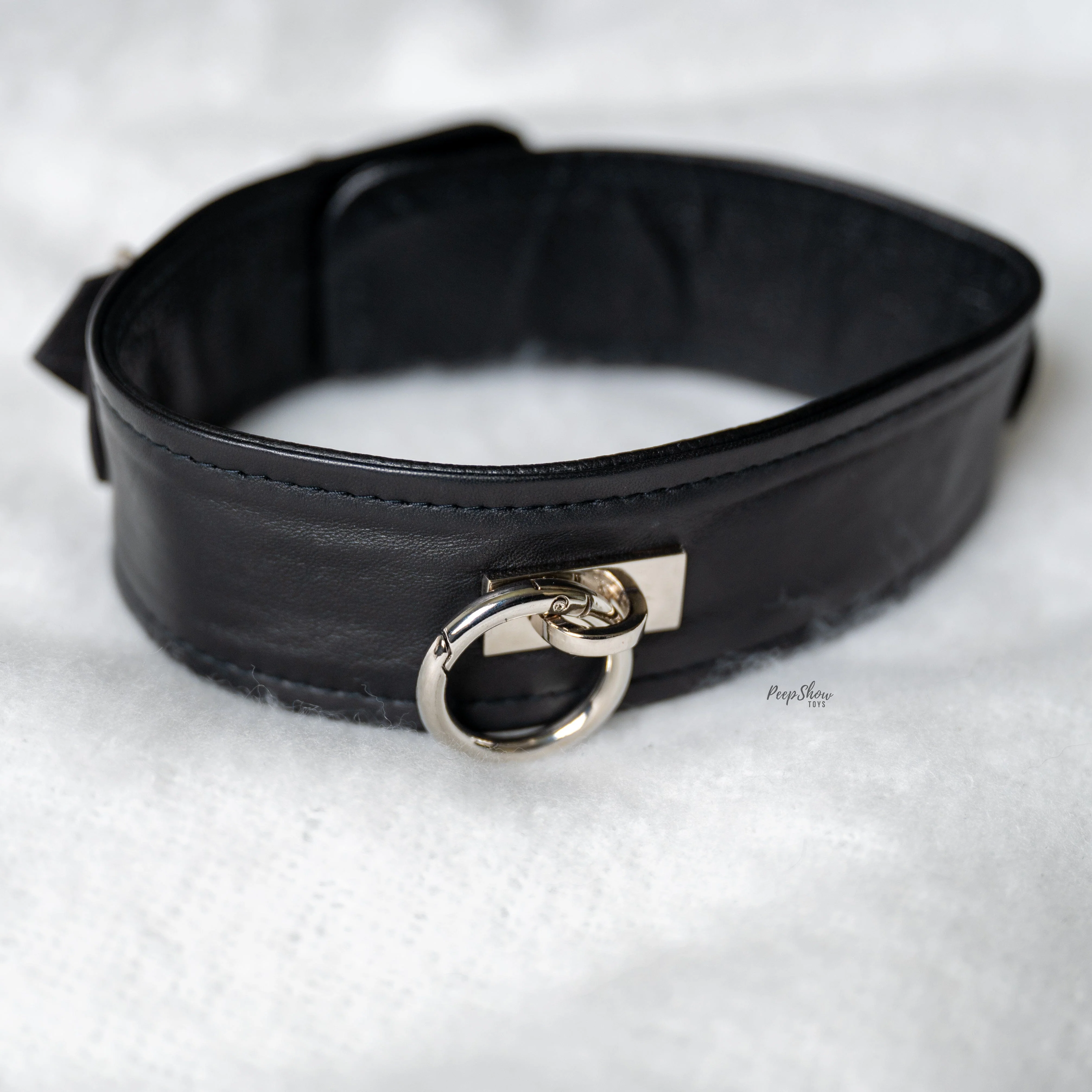 Plain Leather BDSM Collar, Real Leather by Rouge - Image 5