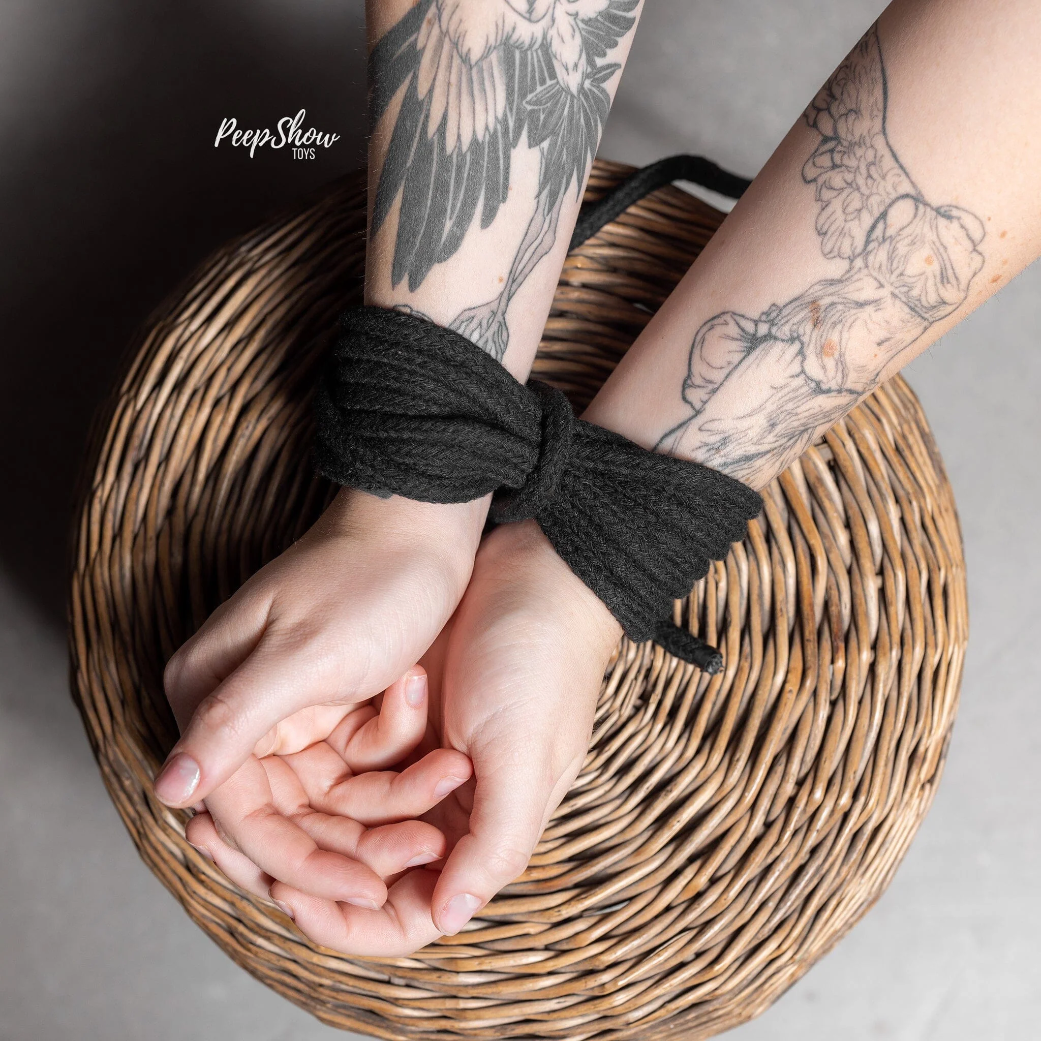 Punishment Black Bondage Rope – 32 Feet - Image 2