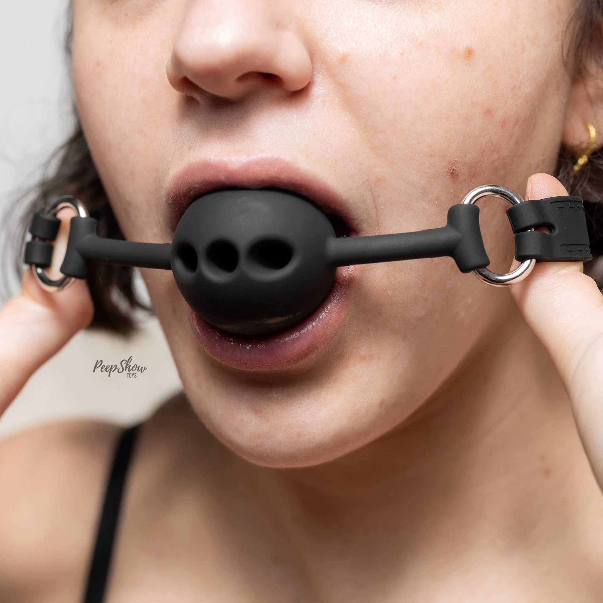 Punishment Breathable Silicone Ball Gag - Image 2