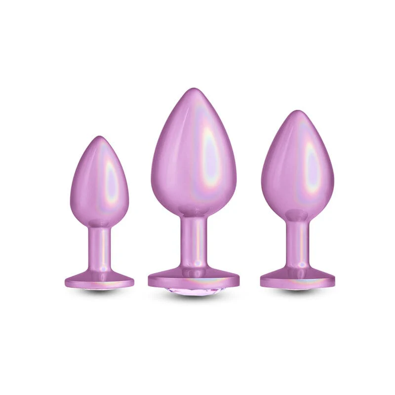 Rear Assets Iridescent Gem Butt Plugs - 3 Plug Set - Image 7