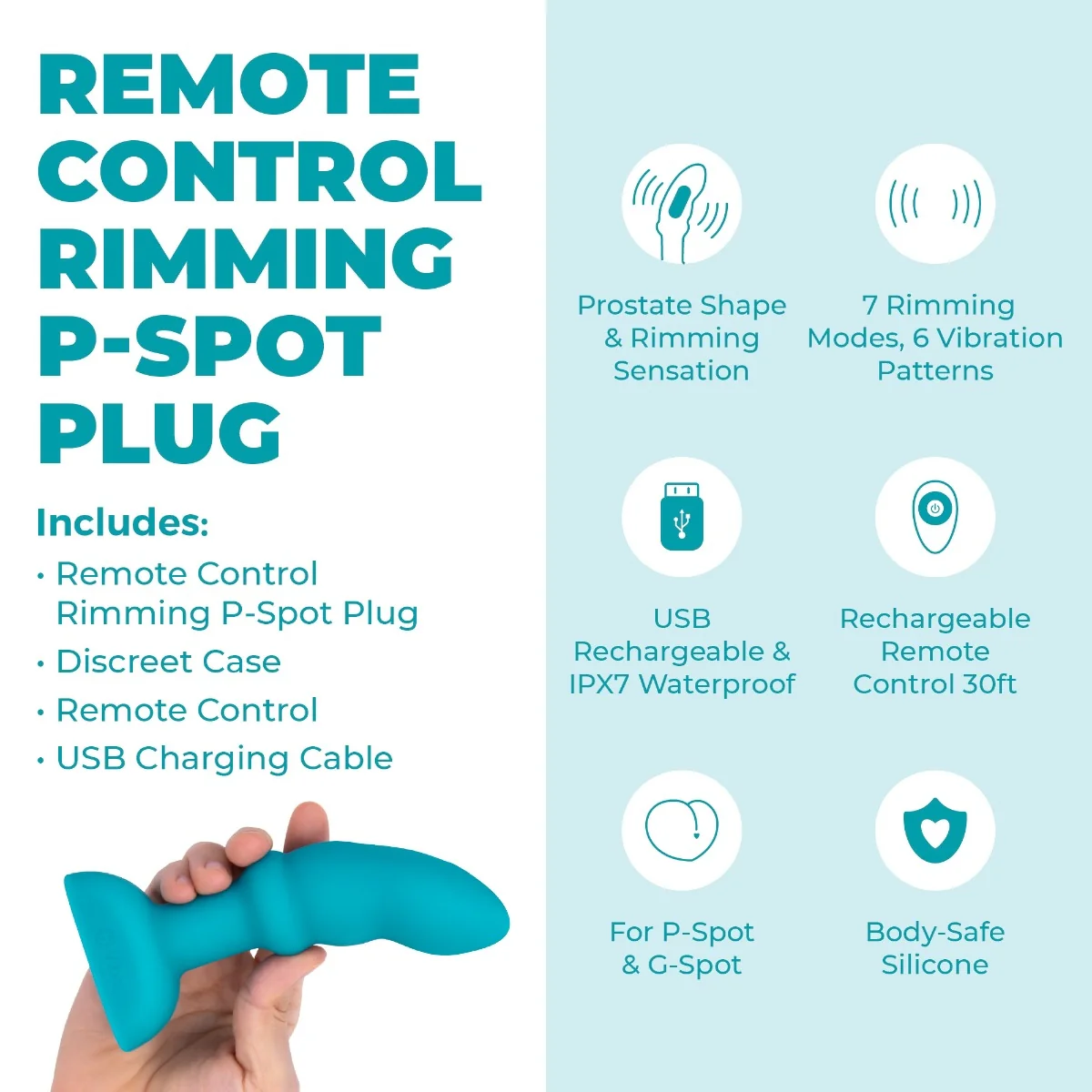 Remote Control Rimming P-Spot Plug - Image 4