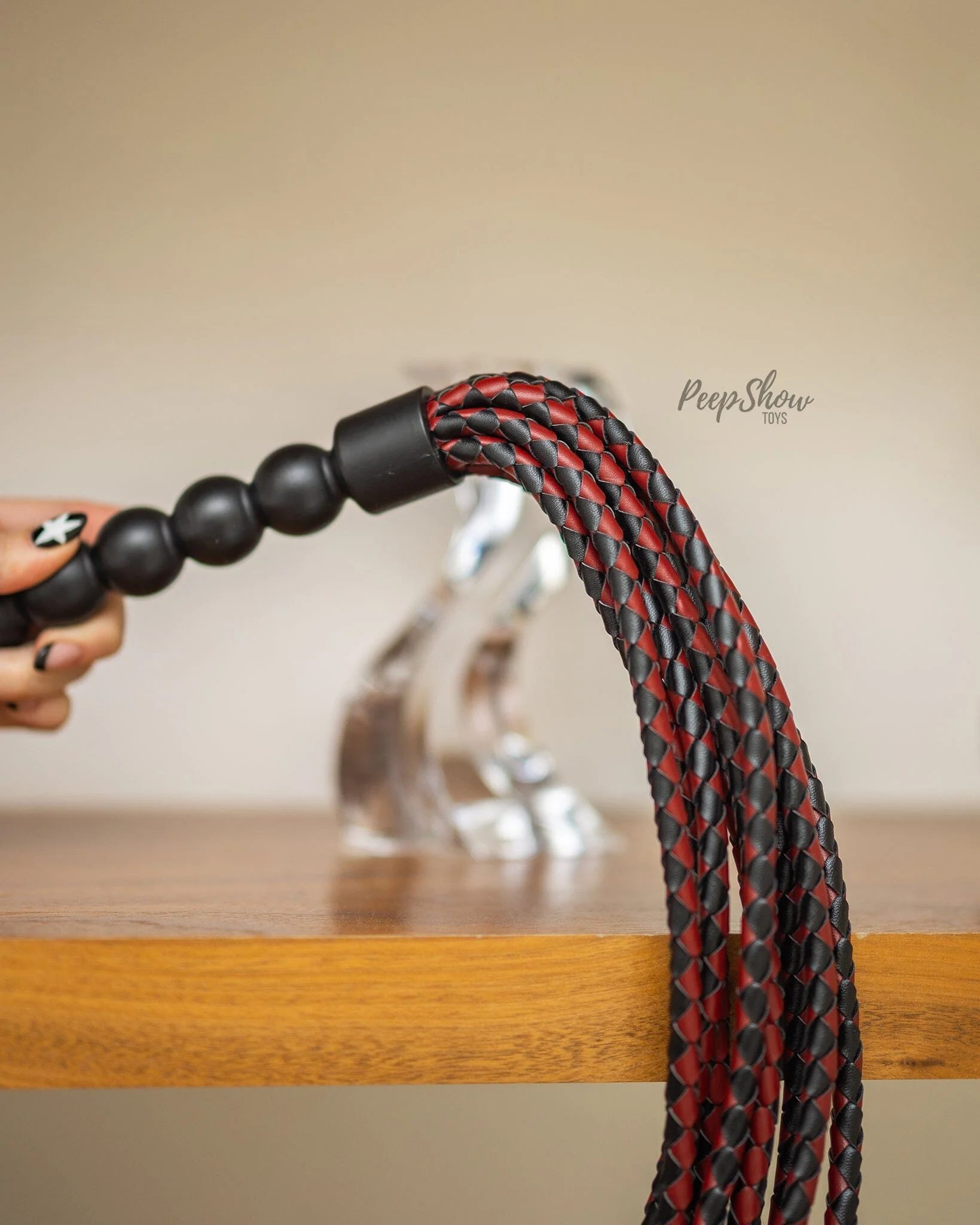 Saffron Braided Flogger with Crop Tips - Image 2