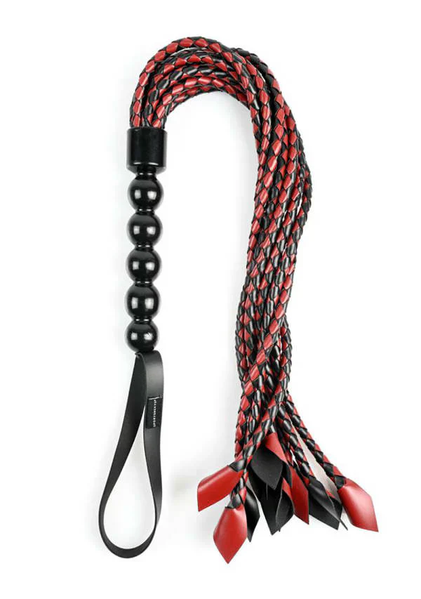 Saffron Braided Flogger with Crop Tips - Image 3