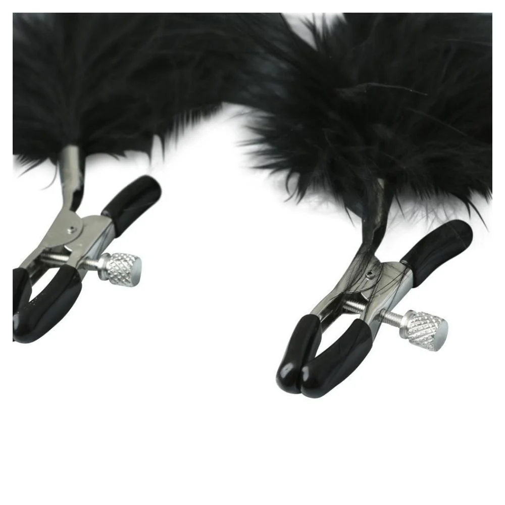 Sex & Mischief Feathered Nipple Clamps - Image 2