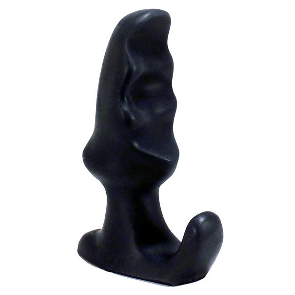 SquarePegToys® Charlie Horse Milk It Silicone Prostate Massager, Black