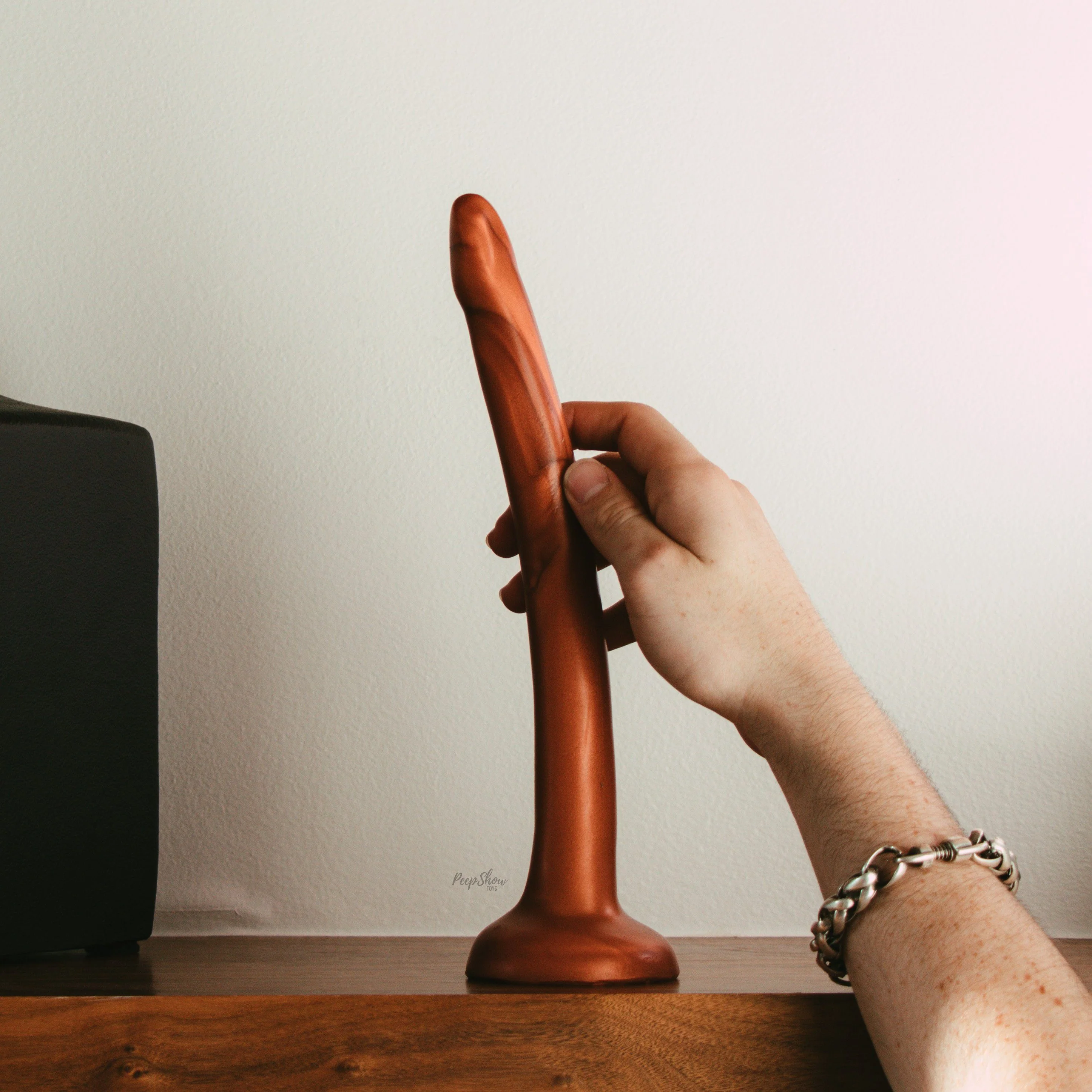 SquarePegToys® The Slim SuperSoft Silicone Deepthroat Dildo / Depth Probe - Image 3