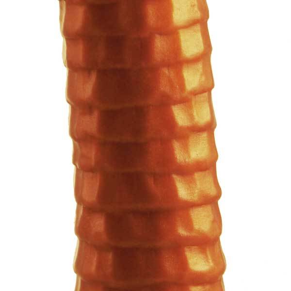 SquarePegToys® Worm - Long Anal Toy in SuperSoft Bronze Silicone - Image 3